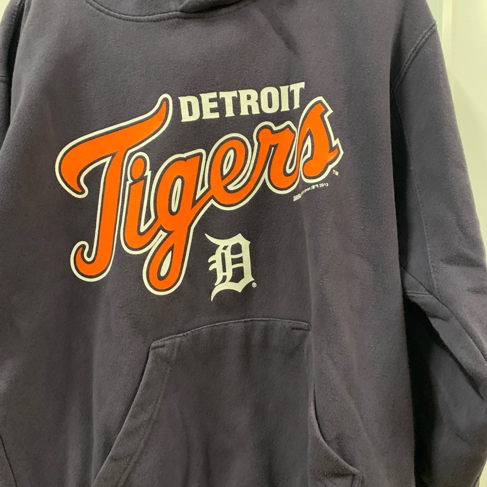 Stitches Vintage Detroit Tigers Hoodie - Picture 3 of 5